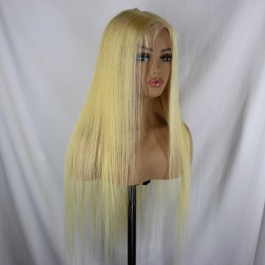 Elesis virgin hair Top raw grade hair 613 blonde customize wig 13x4 lace frontal wig-TB13x4