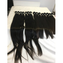 Raw Virgin grade Elesis Virgin Hair Product 1 piece Straight Human Virgin Hair Extensions 10inch-40inch-RST1
