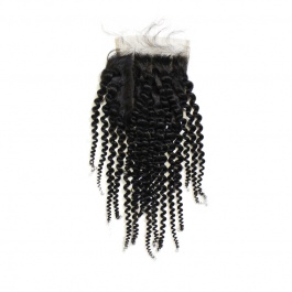 Top Grade No chemical processed Raw hair 5X5 Closure Jerry Curly Swiss Lace/HD Lace Free Part 