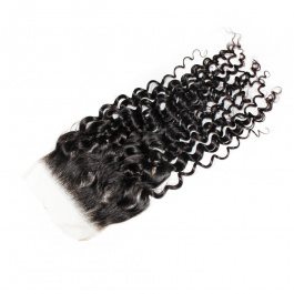 Top Grade No chemical processed Raw hair 5X5 Closure Jerry Curly Swiss Lace/HD Lace Free Part 