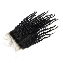Top Grade No chemical processed Raw hair 5X5 Closure Jerry Curly Swiss Lace/HD Lace Free Part 