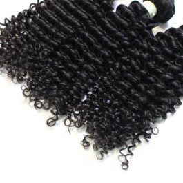Elesishair top grade raw hair 3bundles Jerry curly with 5x5Lace closure brazilian human hair 