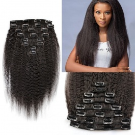 Hair Style Optional Clipin Set 8pcs 140grams Classice Lace Clipin Virgin Remy Human Hair-Clip3