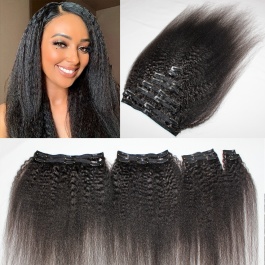 Hair Style Optional Clipin Set 8pcs 120grams Classice Lace Clipin Virgin Remy Human Hair-Clip8
