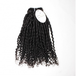 Elesis hair extensions new hairstyle 1pcs double drawn Pixie Curly small bouncy spring curly remy human hair