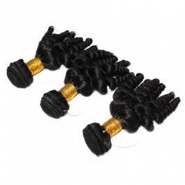 Elesis hair extensions African American fumi hair remy hair 3pcs/lot