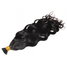 Elesis Virgin Hair Natural Wave I-tips hair extensions Virgin Remy Hair100gram