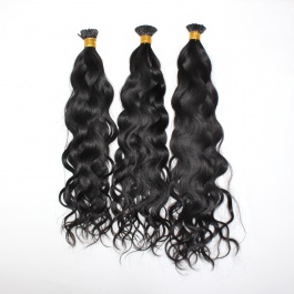 Elesis Virgin Hair Natural Wave I-tips hair extensions Virgin Remy Hair100gram