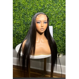 Elesis Virgin Hair Top raw grade hair customize wig 5x5 Closure wig natural color-TP5x5