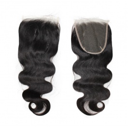 Top grade raw hair 6x6 free part Lace Body wave closure