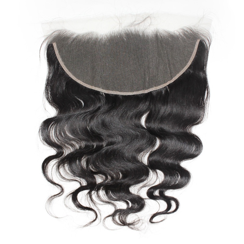 13x6 Raw Hair Frontal  pre-plucked bodywave transparent Lace/HD Lace frontal-FB136