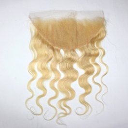 Elesis Virgin hair  Frontal Blonde hair #613 13x6 Body wave closure Virgin Remy Humanhair