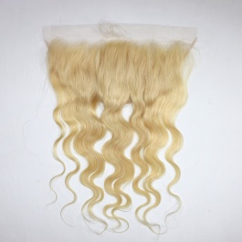 Elesis Virgin hair  Frontal Blonde hair #613 13x6 Body wave closure Virgin Remy Humanhair