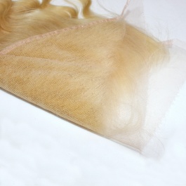 Elesis Virgin hair  Frontal Blonde hair #613 13x6 Body wave closure Virgin Remy Humanhair