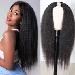 Elesis Virgin Hair Raw Hair top grade customize U part machine made wig-Upart1