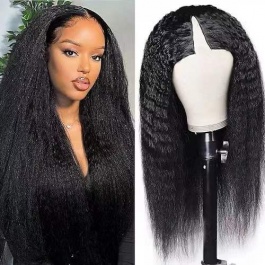 Elesis Virgin Hair  customize V-part Wig machine made raw hair wig -VP01