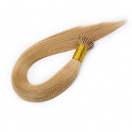 Elesis Virgin Hair double drawn raw hair I-tip straight hair color #27 brown hairextensions 100grams-ITIP27