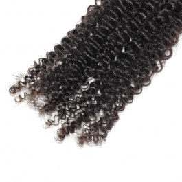 Natural black Jerry Curly virgin remy hair tape in extensions 50grams-Tape09