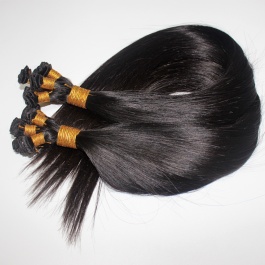 Elesis Virgin Hair Handtied weft virgin hair extensions Straight natural color #1B