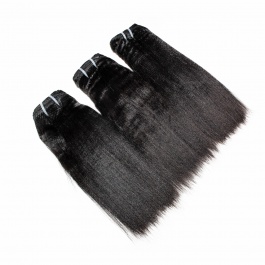 Elesis Virgin hair New Product Coarse Raw Yaki Straight  hair 3 bundles deal raw hair
