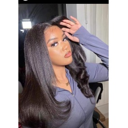 Elesis Virgin hair New Product Coarse Raw Yaki Straight  hair 3 bundles deal raw hair