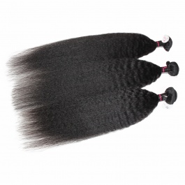 Elesis Virgin hair Kinky Straight raw hair unprocessed full bundles 3pcs-KST3