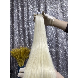 virgin hair grade quality tape in hair extensions light brown color #613-DDT613