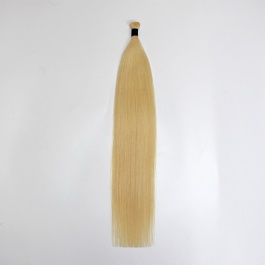 Elesis Virgin Hair double drawn virgin hair I-tip straight color #613 blonde hairextensions 100grams-Dtip2