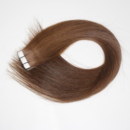 virgin hair grade quality tape in hair extensions medium brown color #4-Tape04