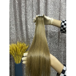 virgin hair grade quality tape in hair extensions light brown color #6