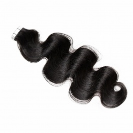 Elesis Double drawn virgin remy hair tape in Body Wave extensions 100grams-DTape2