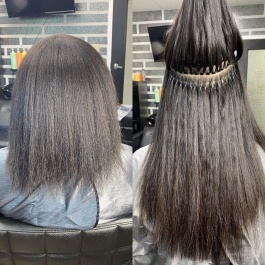 Elesis Virgin Hair Natural Straight I-tips hair single drawn extensions Virgin Remy Hair 100grams-Tip01