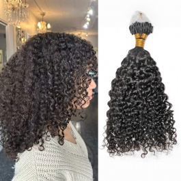 Virgin Remy Hair Extensions Microlinks Extensions Deep Curly Micro Loops 100grams-Micro3