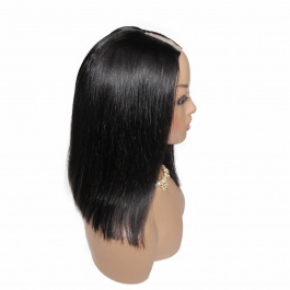 Elesis  Bob Wig U part/ V part   Customize Wig Brazilian Virgin Remy hair No lace cap size Average-Bob2