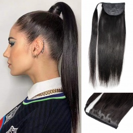 Elesis Top Grade raw hair wrap around clip ponytail-PT04