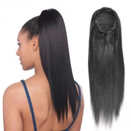 Elesis Top Grade raw hair drawstring clip ponytail-PT05
