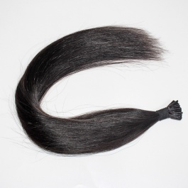 Elesis Virgin Hair double drawn virgin hair I-tip straight Natural black hairextensions 100grams-Dtip1