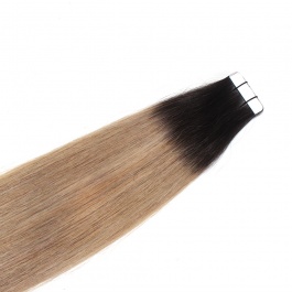 Virgin Remy Hair Tape in Extensions Ash blonde Darkroot Toner #70/3R