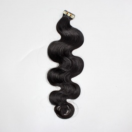 Natural black Body wave tape in virgin remy hair extensions 50grams-Tape02