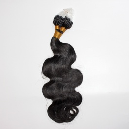 Virgin Remy Hair Brazilian Human Hair Micro Loop Hair 100 grams 1B Microlinks Body Wave-Micro2