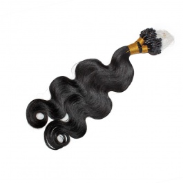 Virgin Remy Hair Brazilian Human Hair Micro Loop Hair 100 grams 1B Microlinks Body Wave-Micro2