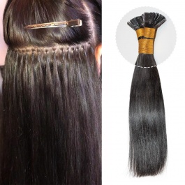 Elesis Virgin Hair Silky Straight Keratin Flat  tips hair extensions k-tips Virgin Remy Hair 100grams-ktip1