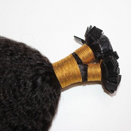 Elesis Virgin Hair Kinky Straight  Flat tips hair extensions k-tips Virgin Remy Hair 100grams-ktip4
