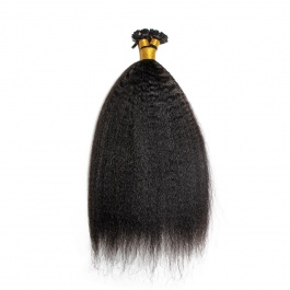 Elesis Virgin Hair Kinky Straight  Flat tips hair extensions k-tips Virgin Remy Hair 100grams-ktip4