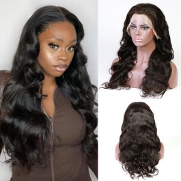 13x4 Lace Front Human Hair Wigs Pre Plucked with Baby Hair Body Wave Brazilian Virgin Hair 150% Density
