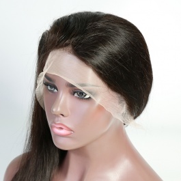 Elesis 100% virgin hair Straight human hair wig 13x4 Frontal Glueless wig 150% density