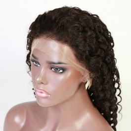 Elesis Affordabe Virgin Remy Human Hair wigs 150% density Deep wave 13x4 Lace frontal wig