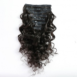 Hair Style Optional Clipin Set 8pcs 120grams Classice Lace Clipin Virgin Remy Human Hair-Clip8