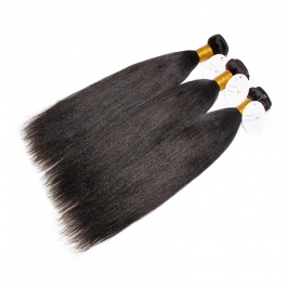 Elesis Corase Virgin Yaki Straight Human Hair 3 Bundles Remy Hair Wave Weft 100% Human Hair
