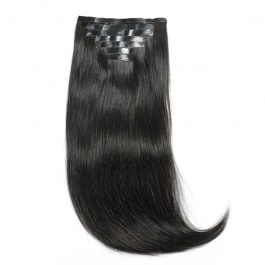 Elesis Virgin hair 7pcs/set 120grams PU clip in Hairextensions Virgin Remy Straight Human Hair